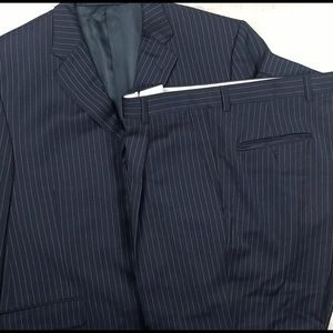 BURBERRY wool pinstriped suit